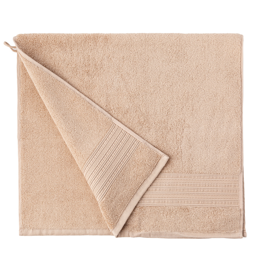 Ręcznik bawełniany Miss Lucy Marco 50x90 cm beżowy