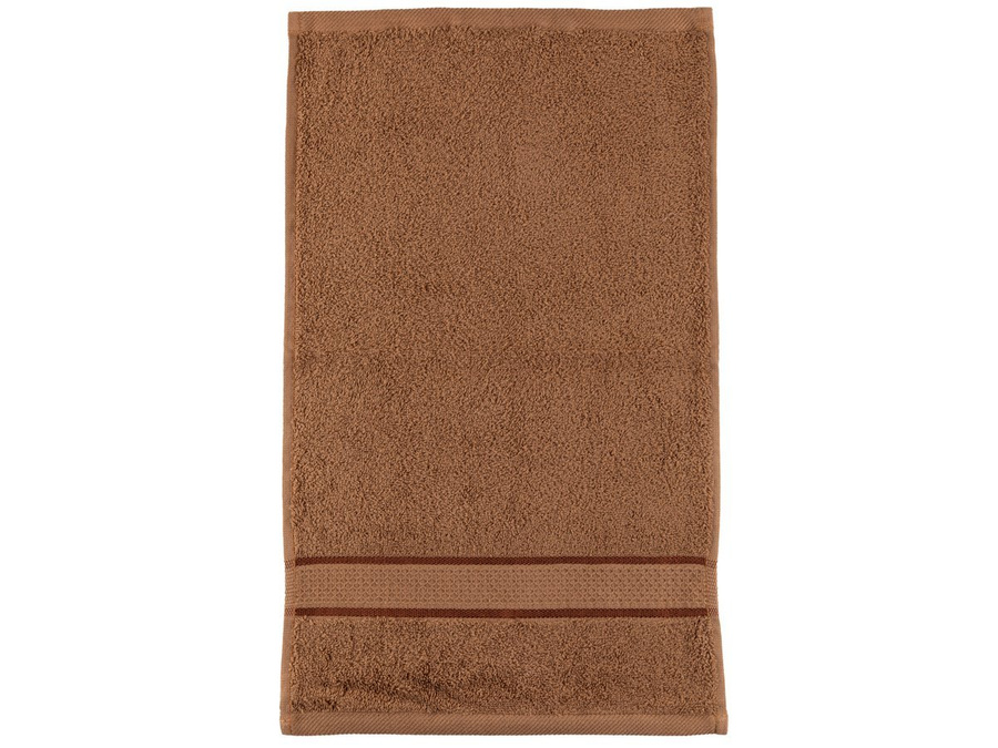Ręcznik bawełniany Miss Lucy Ana 30x50 cm brązowy