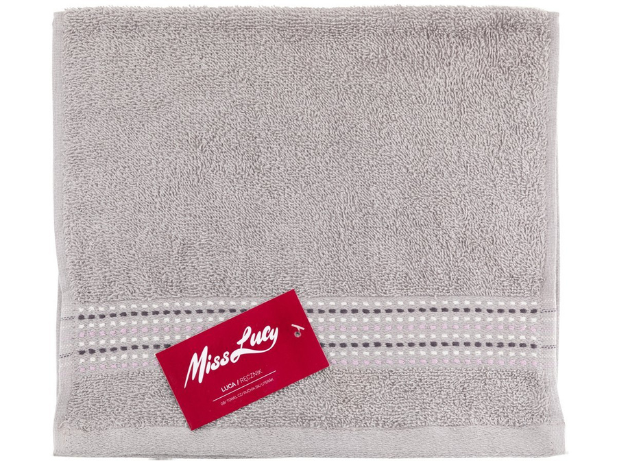 Ręcznik Miss Lucy Luca 30 x 50 cm szary