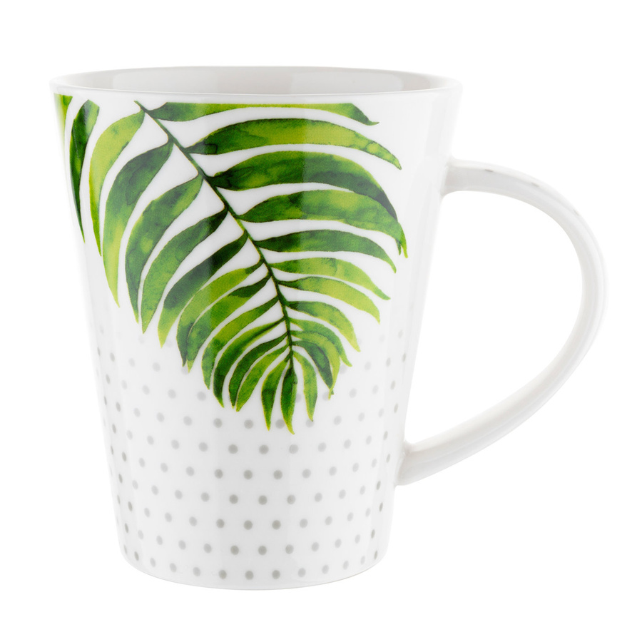 Kubek porcelanowy do kawy i herbaty Florina Plants&Dots 370 ml mix dekoracji 
