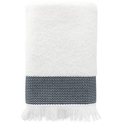 Ręcznik bawełniany z frędzlami Miss Lucy Natika 30x50 cm biały