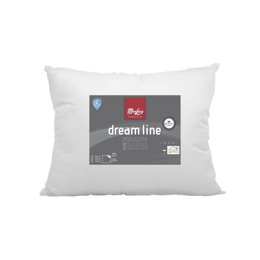 Poduszka Miss Lucy Dream Line biała silikon 50 x 60 cm